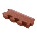 Gum-Tech Randstuk "afgeschuind" voor valbeveiligingsplaten 8 cm, Rood