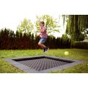 Eurotramp Kids-Bodemtrampoline "Playground" Springdoek vierkant, Zonder extra coating