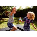 Eurotramp Kids-Bodemtrampoline "Playground" Springdoek vierkant, Zonder extra coating