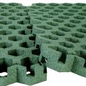 Gum-tech Grasrooster "Hexagon" 6,5 cm, Groen