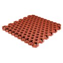 Gum-tech Grasrooster "Hexagon" 6,5 cm, Rood