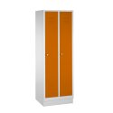 C+P Garderobekast/locker Geel-oranje (RAL 2000), 180x61x50 cm/ 2 vakken, 180x61x50 cm/ 2 vakken, Geel-oranje (RAL 2000)