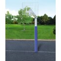 Sport-Thieme Basketbalinstallatie "Fair Play Silent 2.0" met kettingnet Ring "Outdoor" neerklappend, 120x90 cm