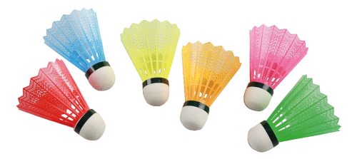 Victor Badminton-shuttle met kleurige korf