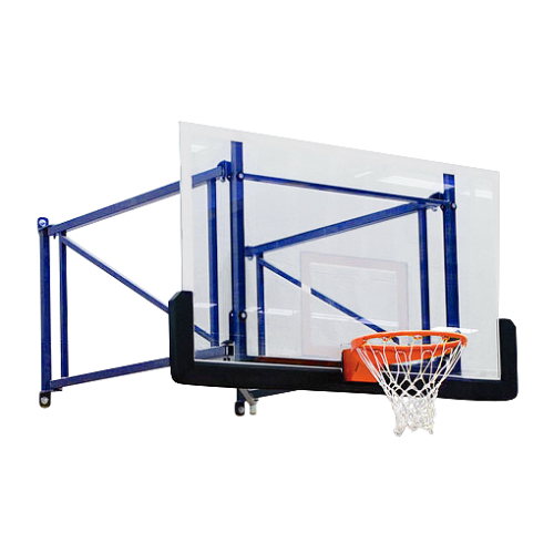 Sport-Thieme Basketbal-Wandset "Draaibaar en in de hoogte verstelbaar"