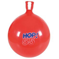 Ledraplastic Huppelbal "Hop" ø 55 cm, rood