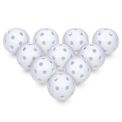 Set van 10 Floorball-Ballen Wit