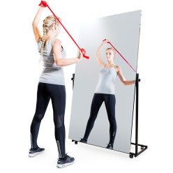 Seco Sign Verplaatsbare Correctie-Foliespiegel 200x150 cm, 1-delig, draaibaar spiegeloppervlak