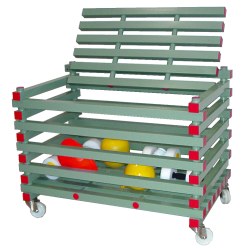 REA® Kunststof Materiaalwagen Met deksel