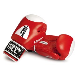 Green Hill® bokshandschoenen "Tiger" 10 oz., rood