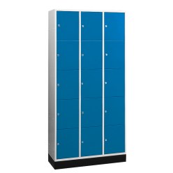Sluitvakkast "S 4000 Intro" (5 vakken boven elkaar) Lichtgrijs (RAL 7035), 195x62x49cm/ 10 vakken