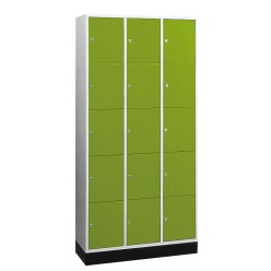 Sluitvakkast "S 4000 Intro" (5 vakken boven elkaar) Lichtgrijs (RAL 7035), 195x62x49cm/ 10 vakken
