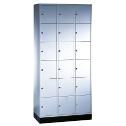 Sluitvakkast "S 4000 Intro" (6 vakken boven elkaar) Lichtgrijs (RAL 7035), 195x62x49 cm/ 12 vakken