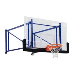 Basketbalwandconstructie draaibaar en in de hoogte verstelbaar