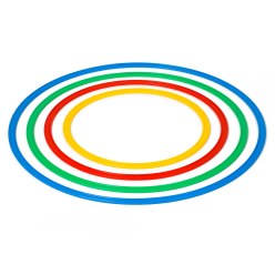 Sport-Thieme Set Platte hoepels