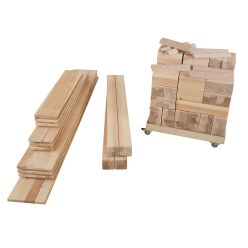 Møte bewegings bouwplaats Fritid Accessoires "Bouwstenen en planken"