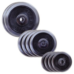 Sport-Thieme® Verchroomde Halterschijven-Set, 50 kg