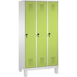 C+P Garderobekast/locker "S 3000 Evolo", vakbreedte 30 cm, met poten