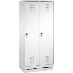 C+P Garderobekast/locker "S 3000 Evolo", vakbreedte 40 cm, met sokkel