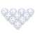 Set van 10 Floorball-Ballen Wit