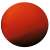 Kegelkogels ø 7,5 cm, 600 g, rood